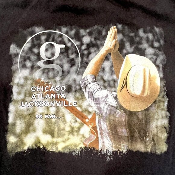 Garth Brooks Black Concert World Tour 2014 Country Music T Shirt - Size M - Picture 7 of 8